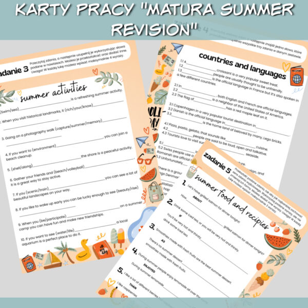 Karty pracy Matura Summer Revision do druku