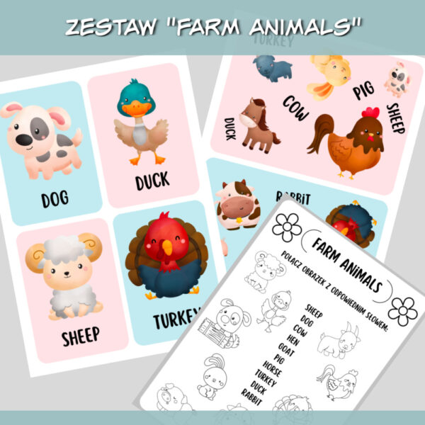 Zestaw do druku Farm Animals