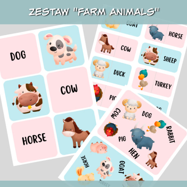 Zestaw do druku Farm Animals