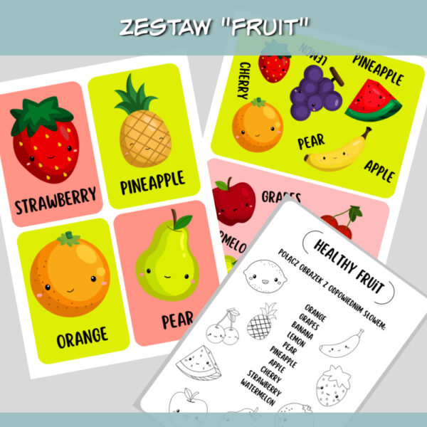 Zestaw do druku Fruit