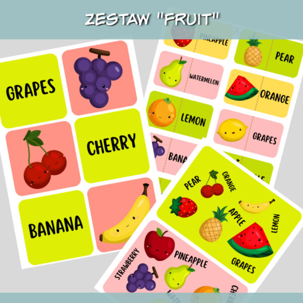 Zestaw do druku Fruit