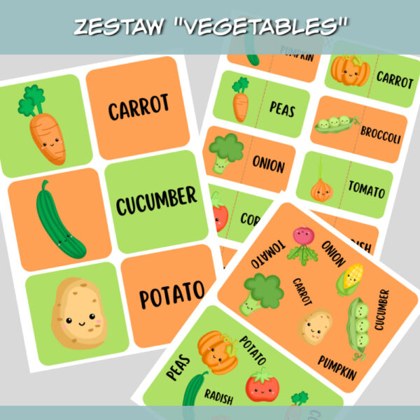 Zestaw do druku Vegetables