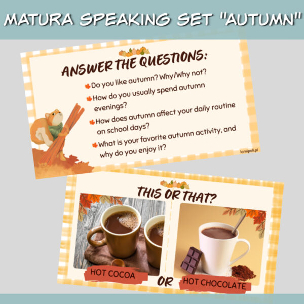 Matura speaking set Autumn online