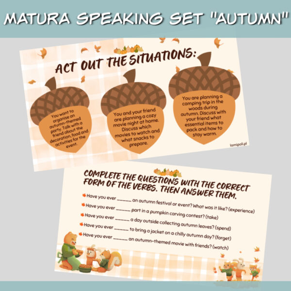 Matura speaking set Autumn online