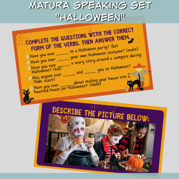 Matura speaking set Halloween online