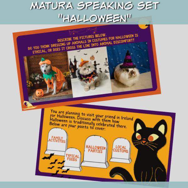 Matura speaking set Halloween online