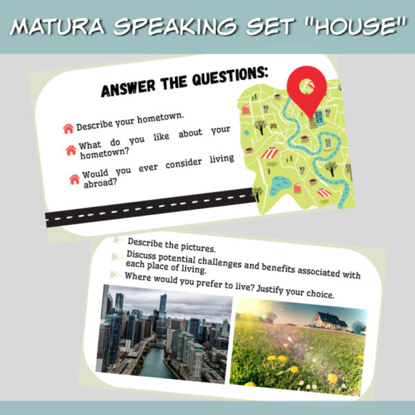 Matura speaking set House online