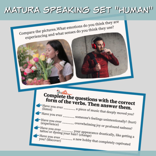 Matura speaking set Human online