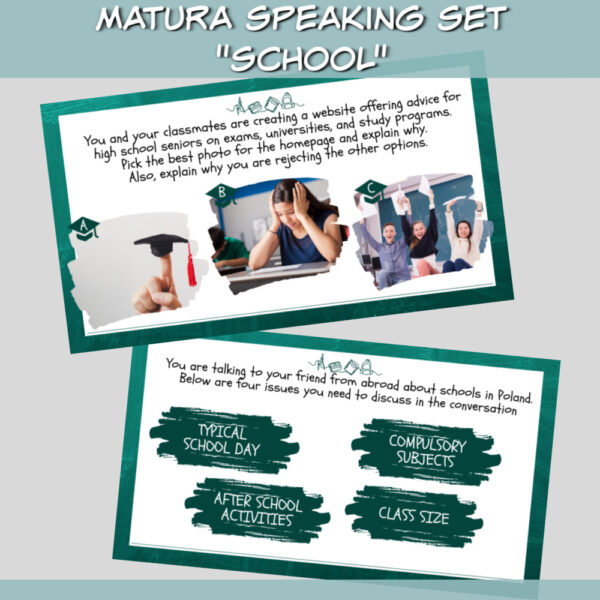 Matura speaking set School online