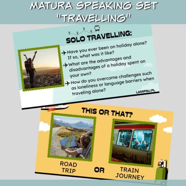 Matura speaking set Travelling online