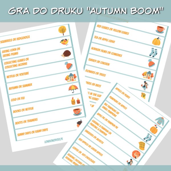 Gra do druku Autumn Boom