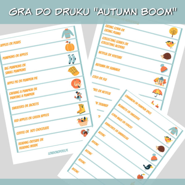 Gra do druku Autumn Boom