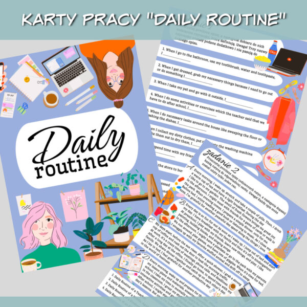 Karty pracy Daily routine do druku