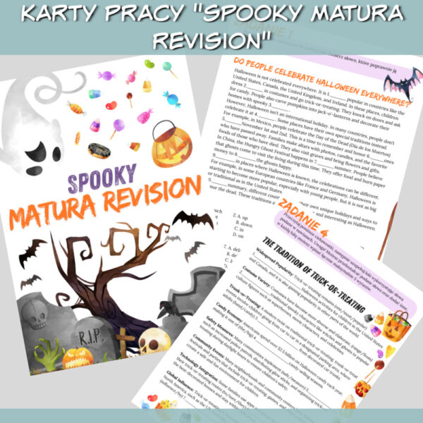 Karty pracy Spooky Matura Revision do druku