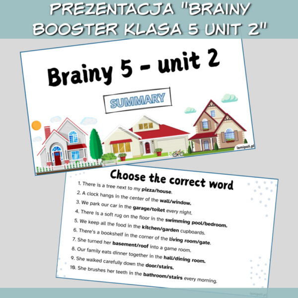 Zestaw Brainy Booster klasa 5 Unit 2 do druku, online