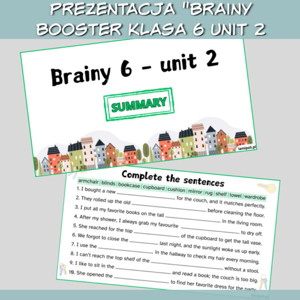 Zestaw Brainy Booster klasa 6 Unit 2 do druku; online