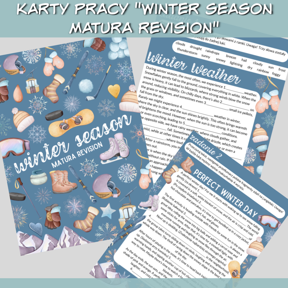 Karty pracy Winter Season Matura Revision